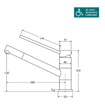 Isabella Care Swivel Sink Mixer