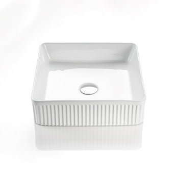 Bellevue Fluted Square Art Basin, CA415SQ-MW