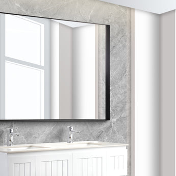 Qubist Framed Square Mirror, KS1290F-MB