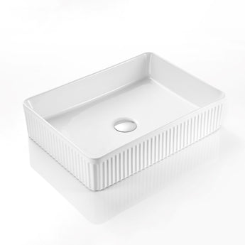 Rectangle Above Counter Ceramic Basin, CA5038-MW