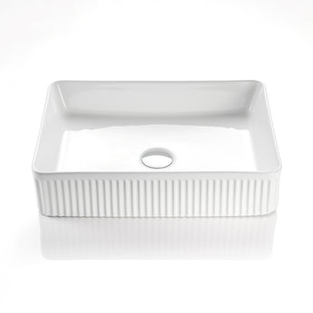 Rectangle Above Counter Ceramic Basin, CA5038-MW