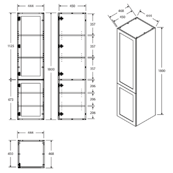 Newport Wall-Hung Tallboy Cabinet