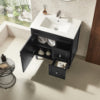Harrington Floor Vanity Matte Black 750mm, CH74RL-MB