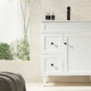 Harrington Floor Vanity Matte White 750mm, CH74RL-MW