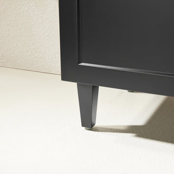 Harrington Floor Vanity Matt Black 1200mm, CH124LL-MB
