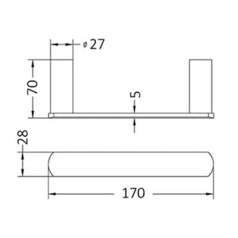 VETTO PAPER HOLDER BLACK