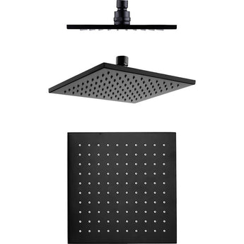 Modena Shower Head, 200mm, Matte Black