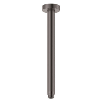 Round Shower Dropper, 300mm, Gun Metal