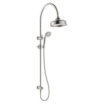 Lillian Twin Shower, Brushed Nickel