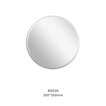 Bevel Edge Plain Round Mirror, BM500