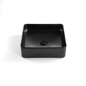 Bellevue Fluted Square Art Basin, CA415SQ-MB