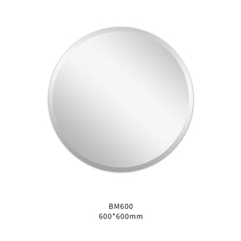 Bevel Edge Plain Round Mirror, BM700