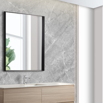 Qubist Framed Square Mirror, KS9075F-MB