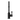 YORK KITCHEN MIXER GOOSENECK SPOUT WITH METAL LEVER, MATTE BLACK