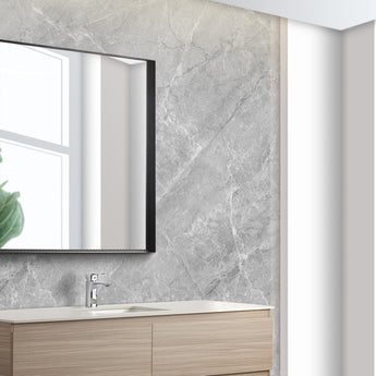Qubist Framed Square Mirror, KS7575F-MB
