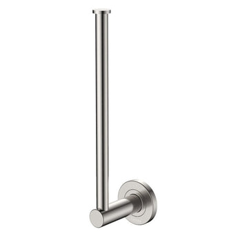 Kaya Hand Towel Rail / Toilet Roll Holder, Brushed Nickel