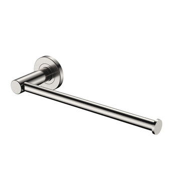 Kaya Hand Towel Rail / Toilet Roll Holder, Brushed Nickel