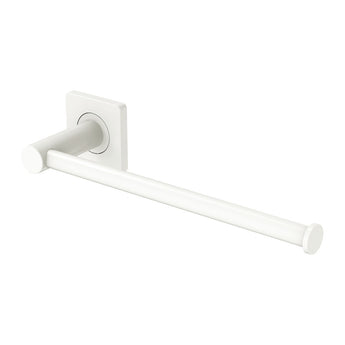 Sansa Hand Towel Rail / Toilet Roll Holder, Matte White