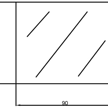 Pencil Edge Plain Mirror, PM9075