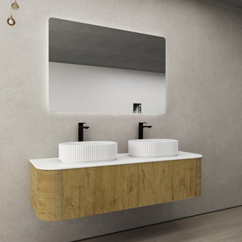 Bronte Wall Hung Vanity Prime Oak 1488mm, KC155W-PO