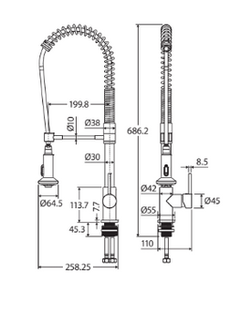 Shilo Coil Sink Mixer