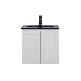 Acacia Wall Hung Vanity Ensuite Matte White 600mm, AC63W-MW