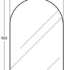 Aura Arch Mirror, AR6090PM