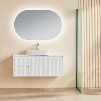 Brindabella Wall Hung Vanity Matte White 1200mm