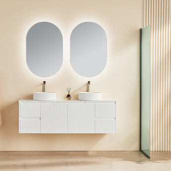 Brindabella Wall Hung Vanity Matte White 1500mm