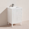 Brighton Floor PVC Vanity Matte White 600mm, CB64L-MW