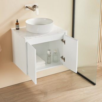 Brindabella Wall Hung Vanity Matte White 600mm