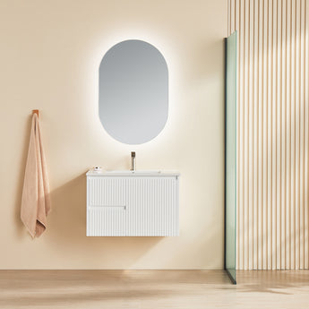 Brindabella Wall Hung Vanity Matte White 750mm