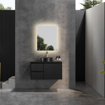 Brindabella Wall Hung Vanity Matte Black 900mm, CB94LW-MB