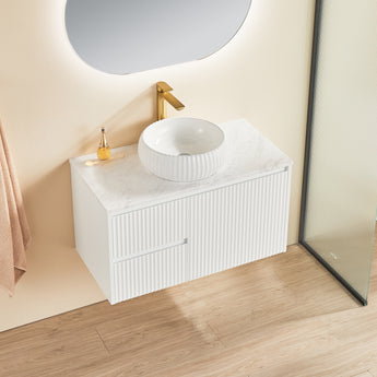 Brindabella Wall Hung Vanity Matte White 900mm