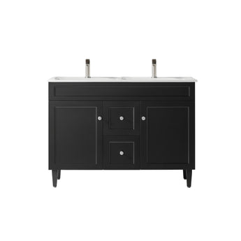 Harrington Floor Vanity Matte Black 1200mm, CH124DL-MB