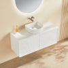 Kirribilli Wall Hung Vanity Matte White 1200mm, CK1200W-MW