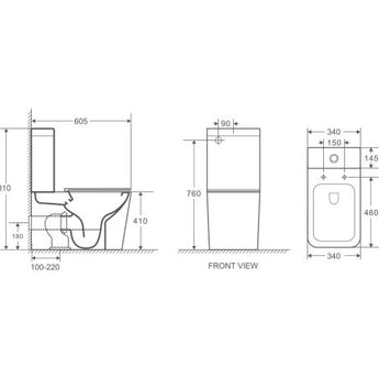 Enox Back-to-Wall Toilet Suite