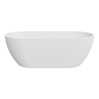 Koko Freestanding Acrylic Bath, 1680mm, Matte White