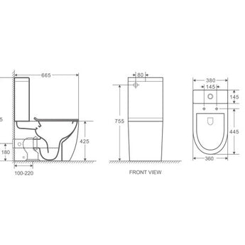 Hani Back-to-Wall Toilet Suite