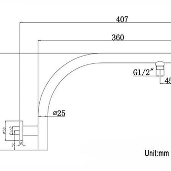 PAVIA GOOSENECK ARM CHROME