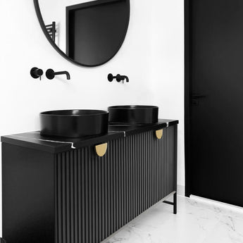 Matte Black Radius Round Basin