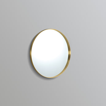 Oliva Round Yellow Gold Frame Mirror, KR800F-BG