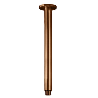 ROUND CEILING SHOWER ARM 300MM, LUSTRE BRONZE