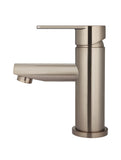 ROUND PADDLE BASIN MIXER, CHAMPAGNE