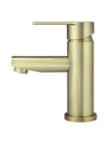 ROUND PADDLE BASIN MIXER, PVD TIGER BRONZE