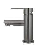 ROUND PADDLE BASIN MIXER, SHADOW GUNMETAL