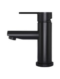 ROUND PADDLE BASIN MIXER, MATTE BLACK