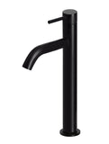 PICCOLA TALL BASIN MIXER TAP WITH 130MM SPOUT, MATTE BLACK