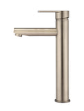 ROUND PADDLE TALL BASIN MIXER, CHAMPAGNE