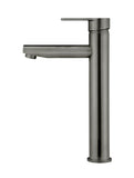 ROUND PADDLE TALL BASIN MIXER, SHADOW GUNMETAL